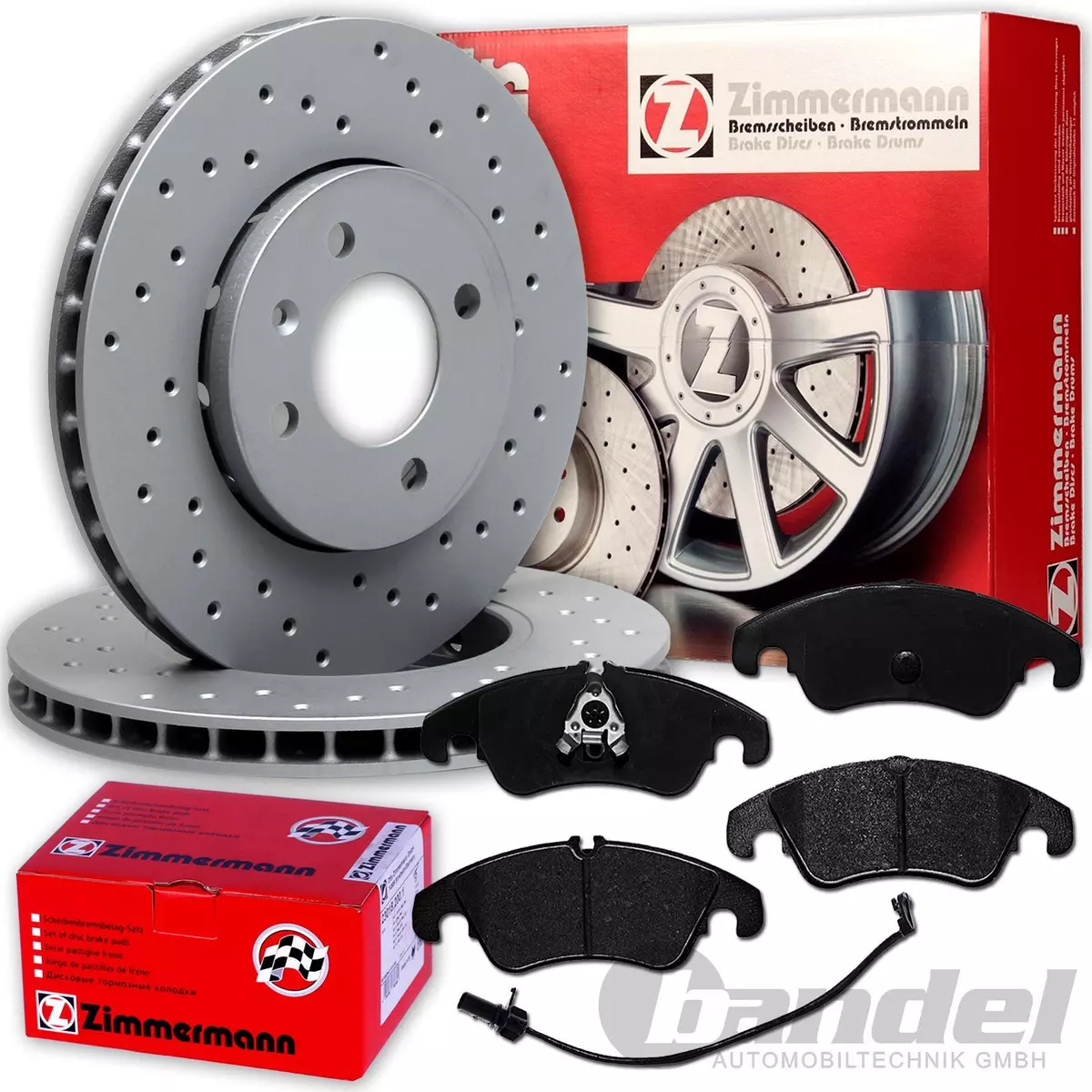 Гальмівні диски та колодки Zimmermann для MERCEDES-BENZ B-CLASS