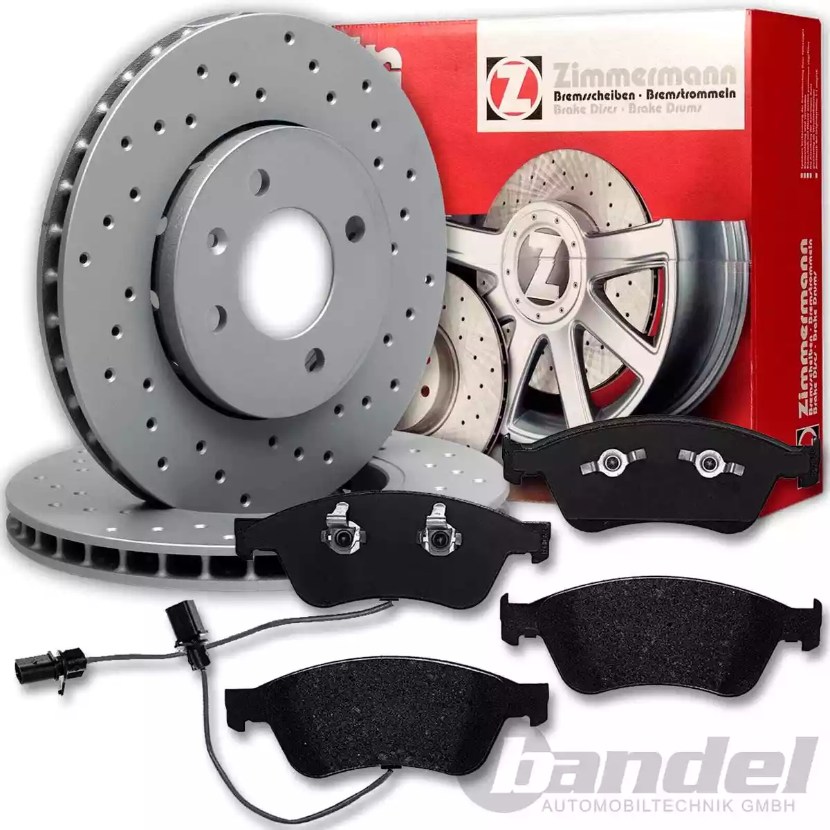 Гальмівні диски та колодки Zimmermann для VW GOLF VI CABRIOLET (517) 1.4 TSI
