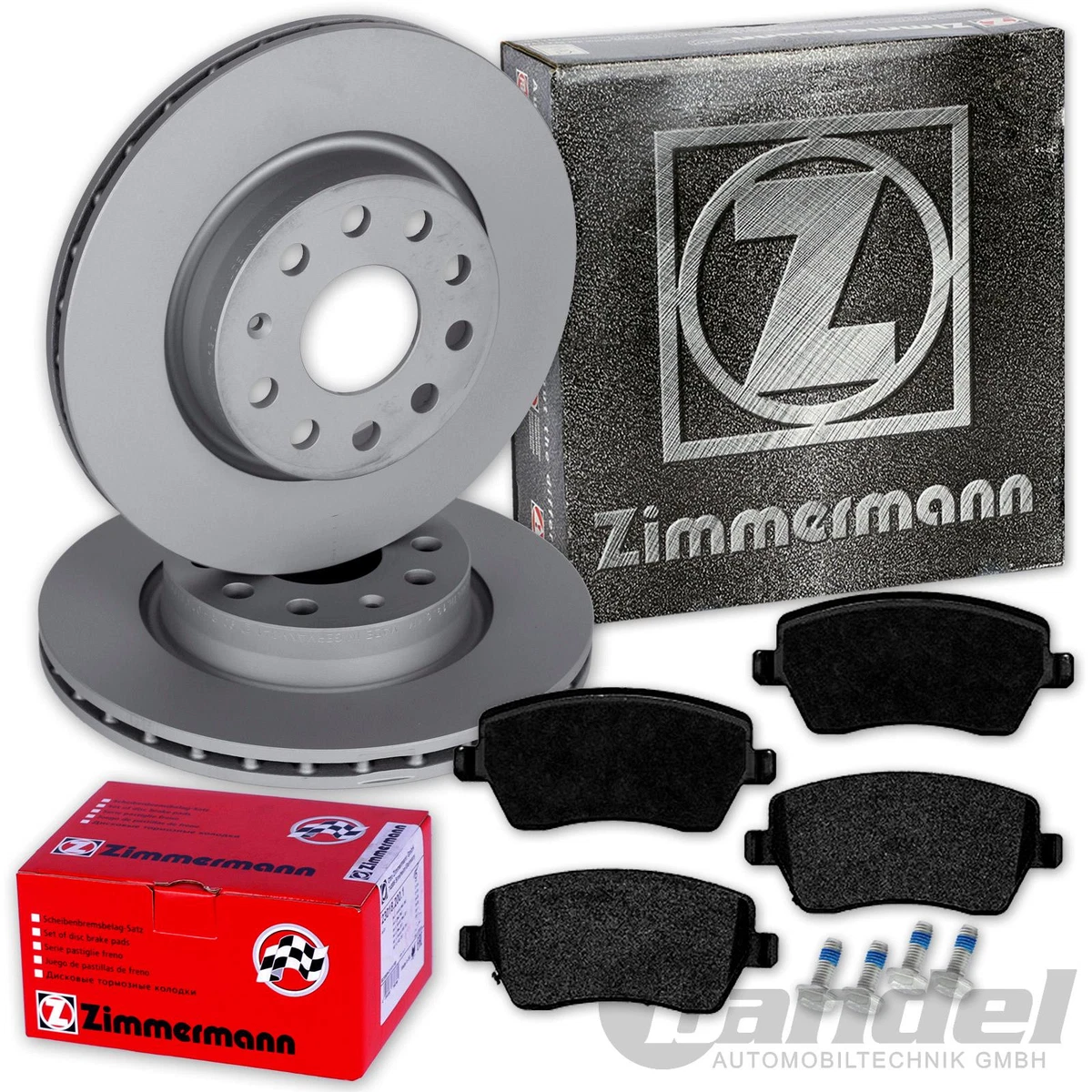 Гальмівні диски та колодки Zimmermann для VW GOLF VI CABRIOLET (517) 1.4 TSI